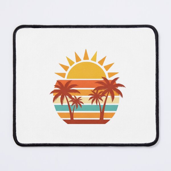 Item preview, palm trees swaying gently in the breeze on a tropical beach at sunset designed and sold by VerizalShop.