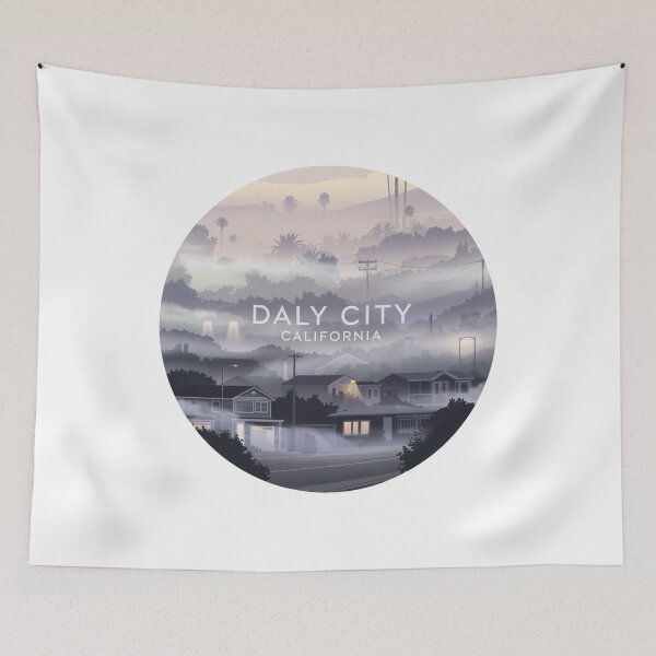 Item preview, Daly City California: Foggy Suburb  designed and sold by CircinusStore.