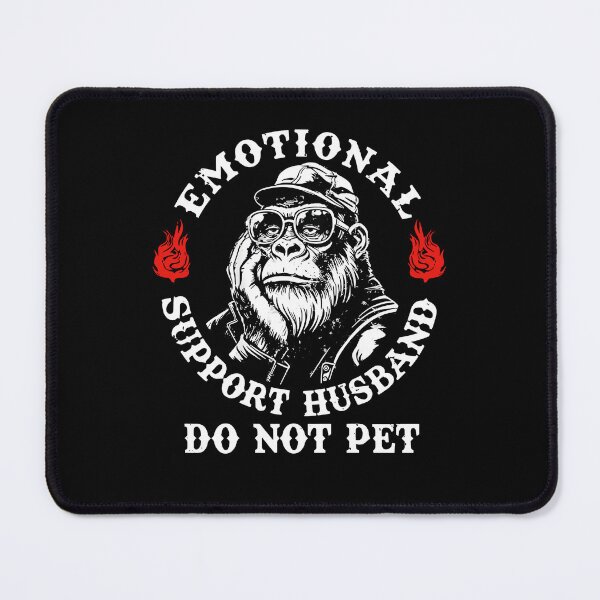 Item preview, Emotional Support Husband Do Not Pet Funny Monkey Graphic designed and sold by phoebelevine.