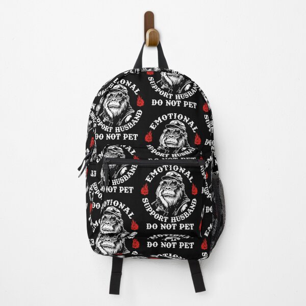Item preview, Emotional Support Husband Do Not Pet Funny Monkey Graphic designed and sold by phoebelevine.