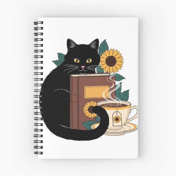 Item preview, Paper and Tea Black Cat designed and sold by pumsquare.
