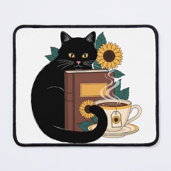 Item preview, Paper and Tea Black Cat designed and sold by pumsquare.