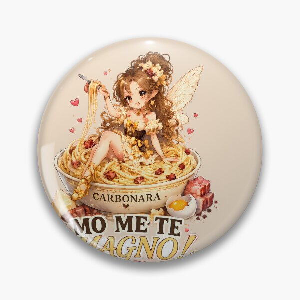 Item preview, Carbonara Fairy Desk Mat – Kawaii Italian Food Anime designed and sold by The shop of Dreams.