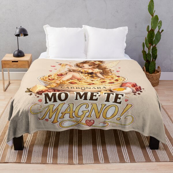 Item preview, Carbonara Fairy Desk Mat – Kawaii Italian Food Anime designed and sold by The shop of Dreams.