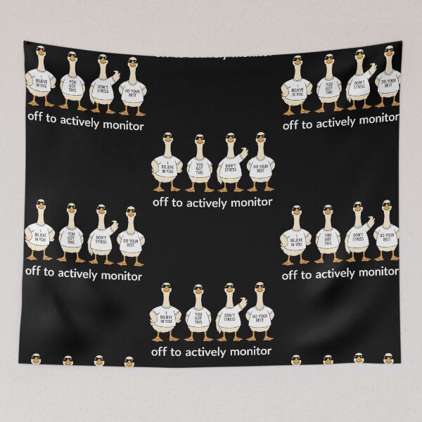 Item preview, Off To Actively Monitor Teacher Testing Day Goose Animal Lover designed and sold by phoebelevine.