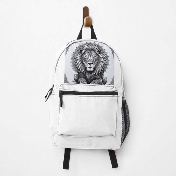 Item preview, Majestic Lion Mandala Spiritual Line Art designed and sold by suryabumblee.