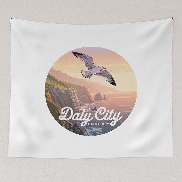 Item preview, Daly City California: Coastal Cliffs  designed and sold by CircinusStore.