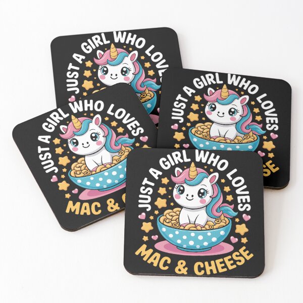 Item preview, Just a Girl Who Loves Mac and Cheese Cute Unicorn Pasta designed and sold by TrinaEspinoza.