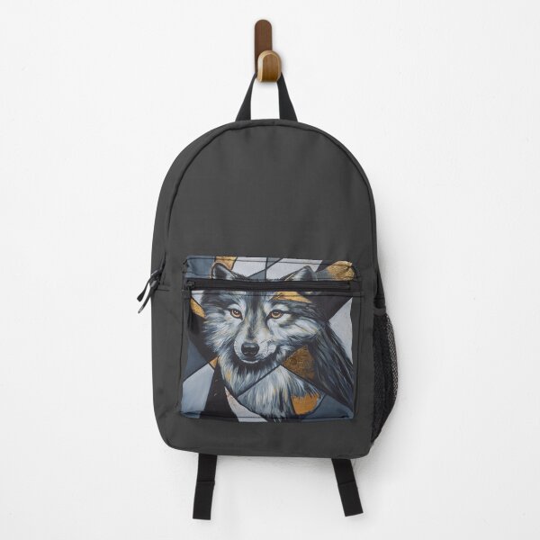 Item preview, Majestic Wolf in Black and Gold Geometric Style designed and sold by Agnieszka Gajewska art.