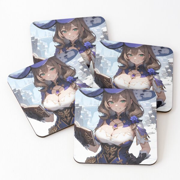 Item preview, Lisa Genshin Impact Winter Mage With Spellbook In Snow designed and sold by Spraykart.