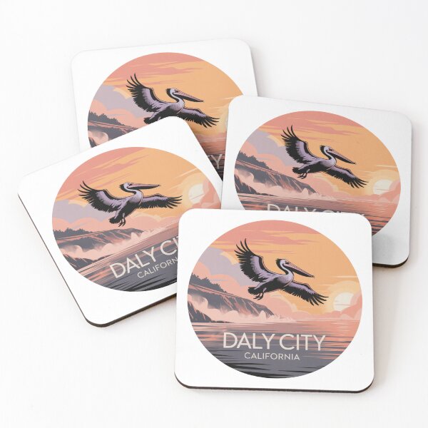 Item preview, Daly City California: Sunset Pelican  designed and sold by CircinusStore.