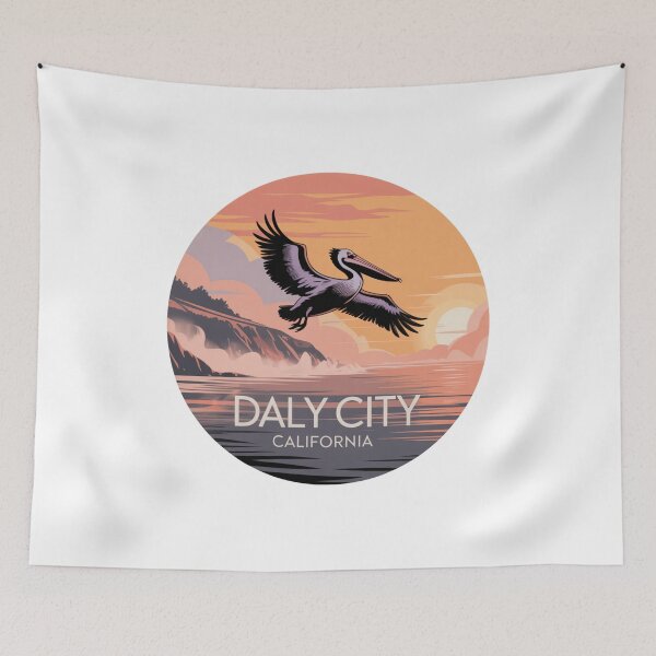Item preview, Daly City California: Sunset Pelican  designed and sold by CircinusStore.