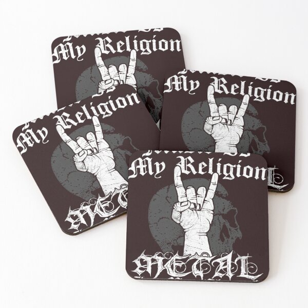 Aperçu de l'œuvre Heavy Metal Quote Music Is My Religion Metal Is My Church créée et vendue par WILI-YAWILI.
