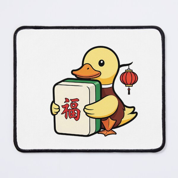Item preview, Lucky Lantern Mahjong Duck designed and sold by pumsquare.