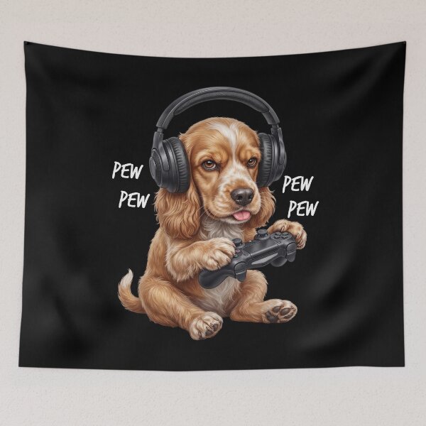 Item preview, Gaming Cocker Spaniel Gamer Videogaming Dog Lover designed and sold by TerryConnells.
