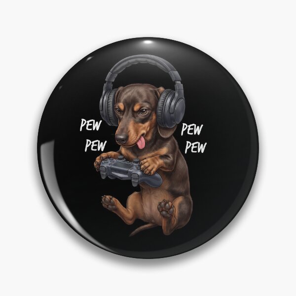 Item preview, Gaming Dachshund Gamer Videogaming Dog Lover designed and sold by TerryConnells.