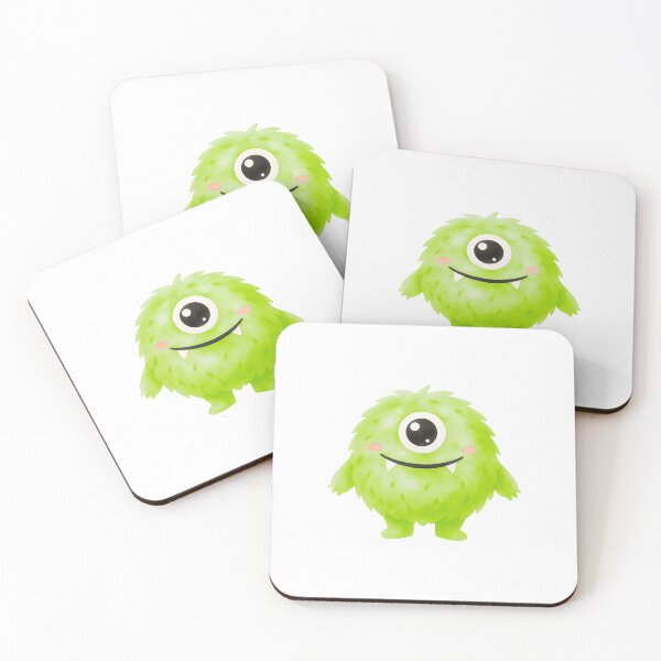 Item preview, Adorable little one eyed monster sticker designed and sold by Little Bloom Studio.