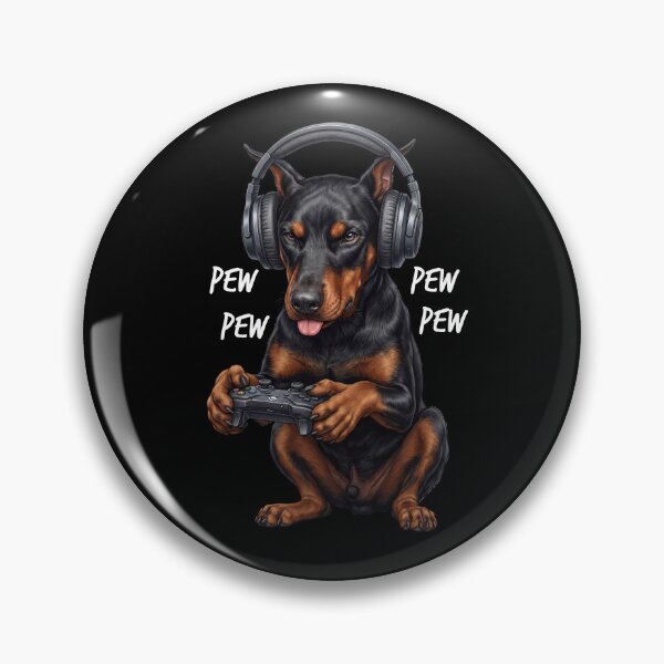 Item preview, Gaming Doberman Pinscher Gamer Videogaming Dog Lover designed and sold by TerryConnells.