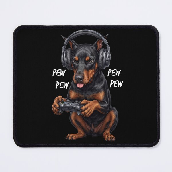 Item preview, Gaming Doberman Pinscher Gamer Videogaming Dog Lover designed and sold by TerryConnells.