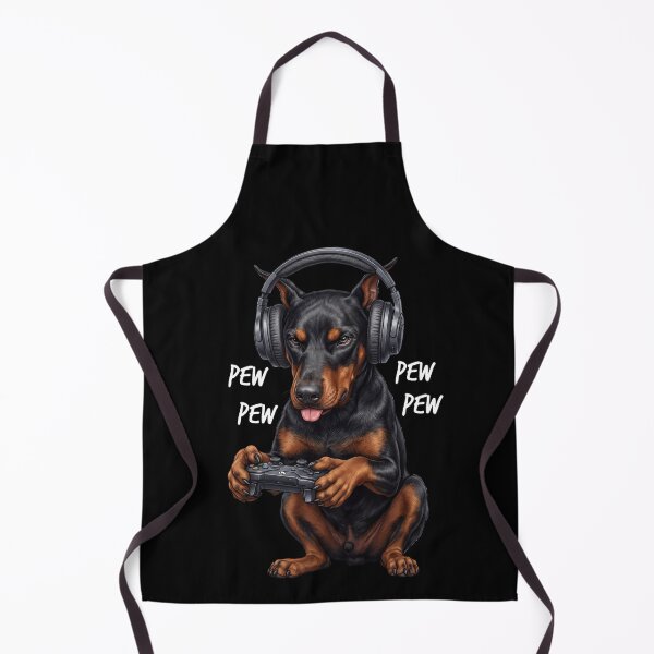 Item preview, Gaming Doberman Pinscher Gamer Videogaming Dog Lover designed and sold by TerryConnells.