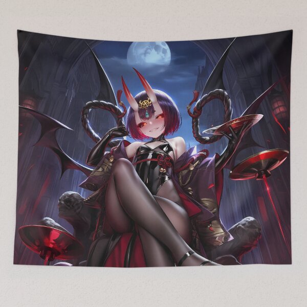 Item preview, Assassin Shuten Douji Fate Grand Order Anime Girl Waifu Oni Cathedral Crimson Majesty designed and sold by Spraykart.