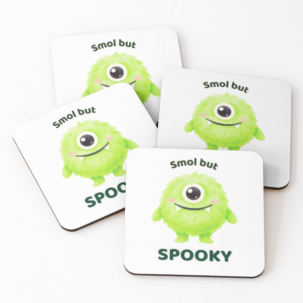 Item preview, Smol but Spooky | Cute Monster Aesthetic Sticker designed and sold by Little Bloom Studio.