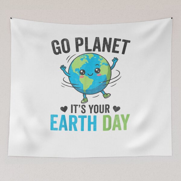 Artikelvorschau, Auf geht's, Planet! Es ist euer Tag der Erde 2026! Lehrer, Kinder, Retro-Erde entworfen und verkauft von ZalcArtStore.