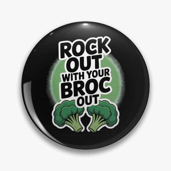 Item preview, Rock Out With Your Broc Out - Broccoli Vegetarian designed and sold by TrinaEspinoza.