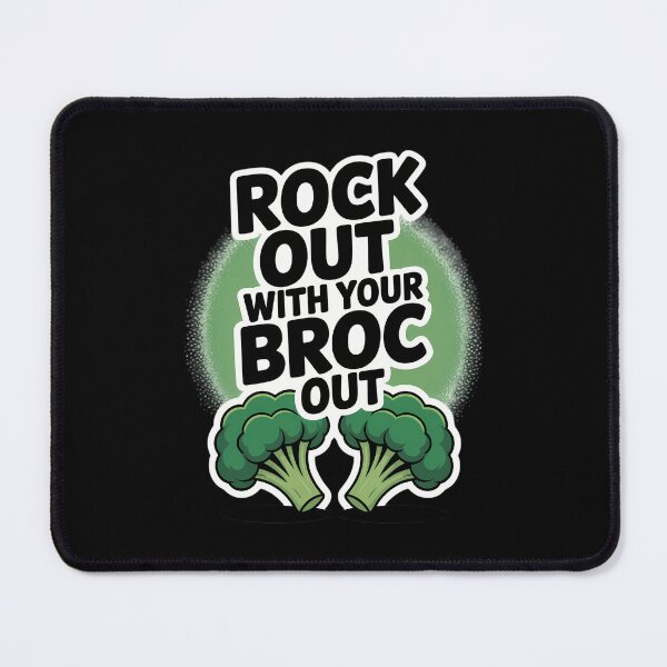 Item preview, Rock Out With Your Broc Out - Broccoli Vegetarian designed and sold by TrinaEspinoza.
