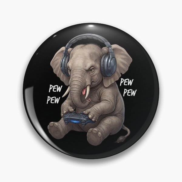 Item preview, Gaming Elephant Gamer Videogaming Animal Lover designed and sold by TerryConnells.