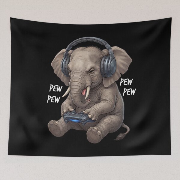 Item preview, Gaming Elephant Gamer Videogaming Animal Lover designed and sold by TerryConnells.