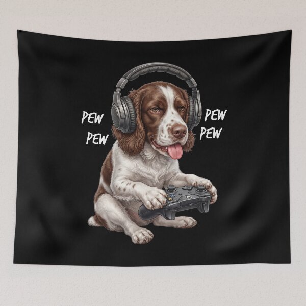 Item preview, Gaming English Springer Spaniel Gamer Videogaming Dog Lover designed and sold by TerryConnells.