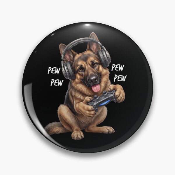 Item preview, Gaming German Shepherd Gamer Videogaming Dog Lover designed and sold by TerryConnells.