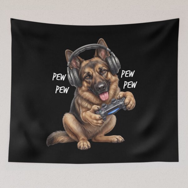 Item preview, Gaming German Shepherd Gamer Videogaming Dog Lover designed and sold by TerryConnells.