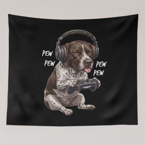 Item preview, Gaming German Shorthaired Pointer Gamer Videogaming Dog Lover designed and sold by TerryConnells.