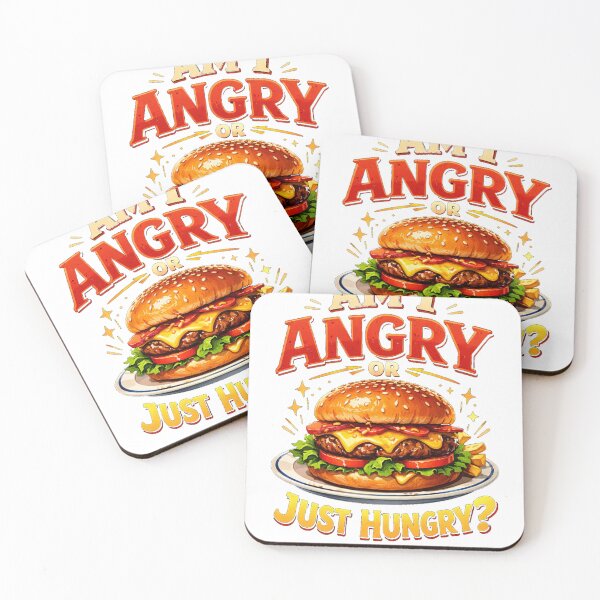 Item preview, Am I Angry or Just Hungry Funny  Hangry Humor Food Lover Gift designed and sold by MarekoraStudio.