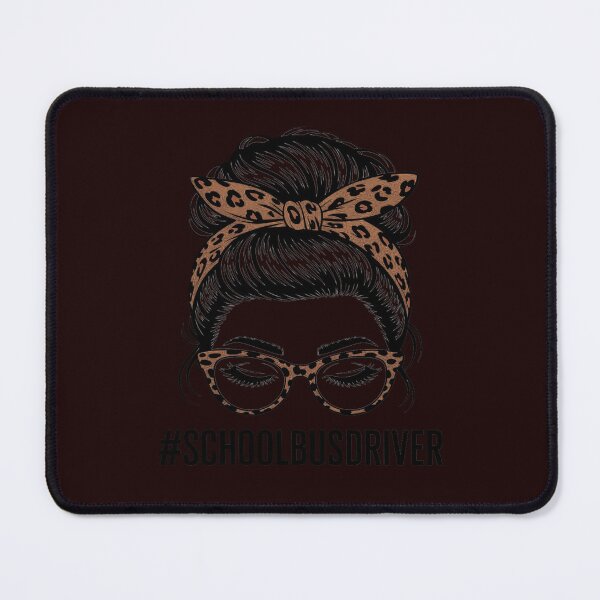 Item preview, School Bus Driver Life Woman Messy Bun Leopard designed and sold by WILI-YAWILI.