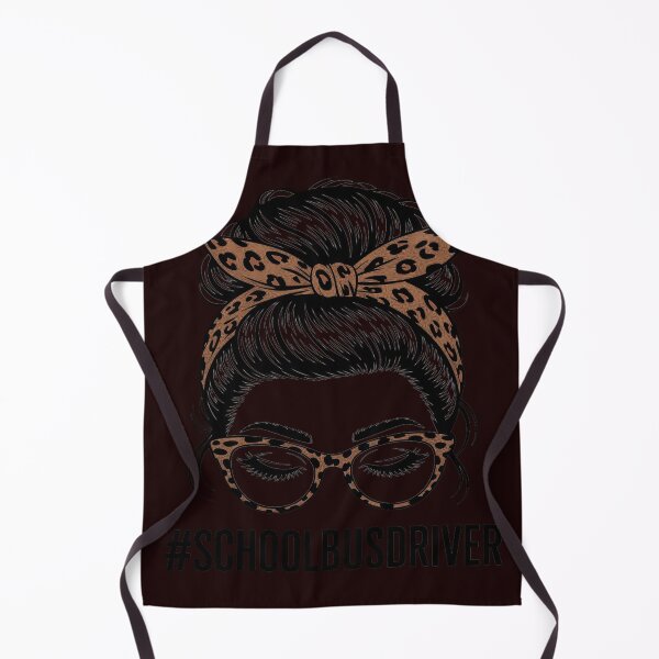 Item preview, School Bus Driver Life Woman Messy Bun Leopard designed and sold by WILI-YAWILI.
