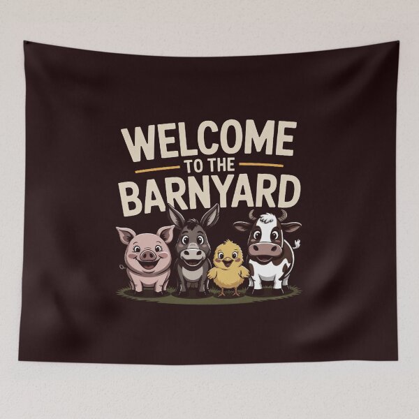 Item preview, Welcome To The Barnyard Farmer Cute Animals Farm designed and sold by WILI-YAWILI.