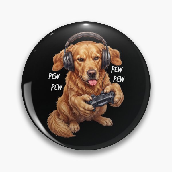 Item preview, Gaming Golden Retriever Gamer Videogaming Dog Lover designed and sold by TerryConnells.