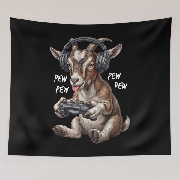 Item preview, Gaming Goat Gamer Videogaming Animal Lover designed and sold by TerryConnells.