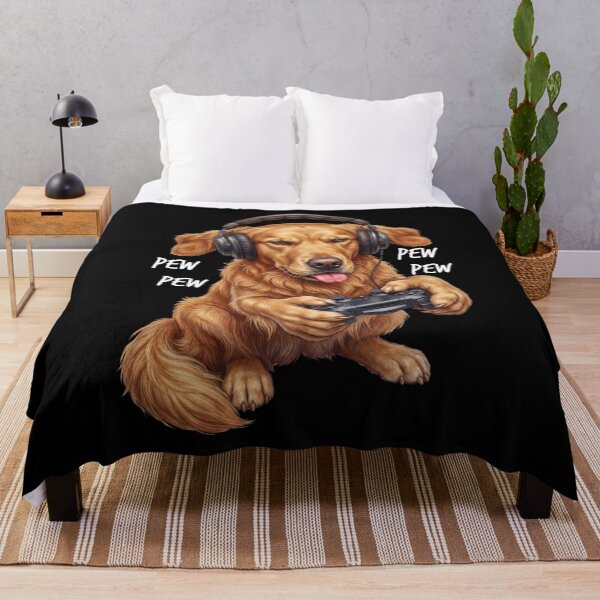 Item preview, Gaming Golden Retriever Gamer Videogaming Dog Lover designed and sold by TerryConnells.