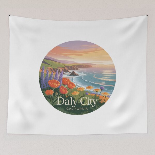 Item preview, Daly City California: Coastal Wildflowers  designed and sold by CircinusStore.