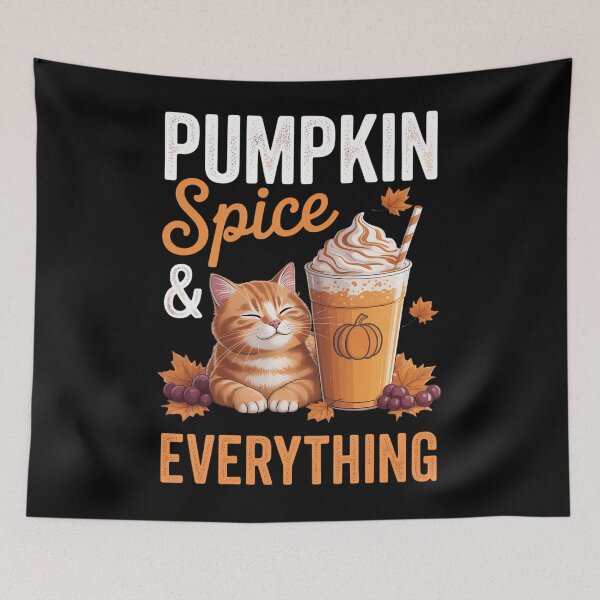 Item preview, Pumpkin Spice Everything Cat Lover Cute Autumn Fall designed and sold by TrinaEspinoza.