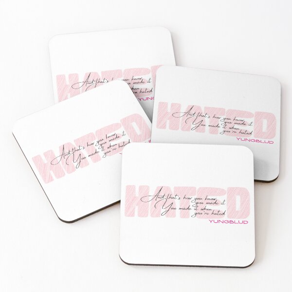 Item preview, YUNGBLUD Hated Lyrics designed and sold by bruise+blush.