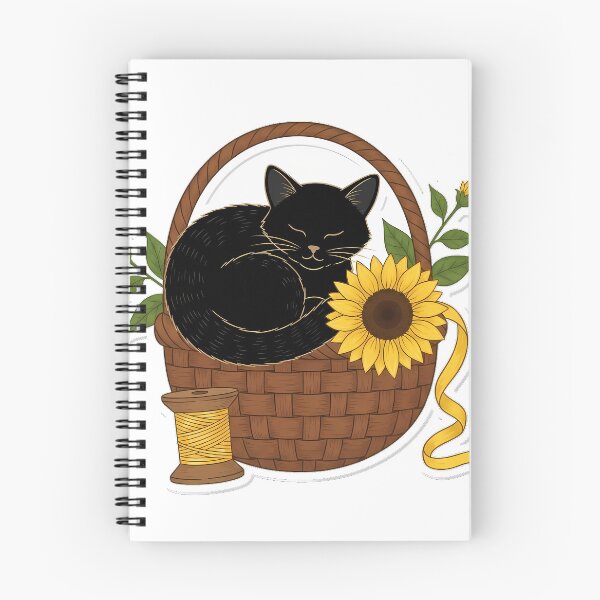 Item preview, Sewing Basket Black Cat designed and sold by pumsquare.