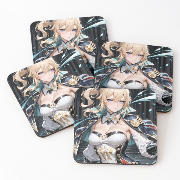 Item preview, Jean Genshin Impact Dark Hall Dramatic Blue Glow Mood designed and sold by Spraykart.