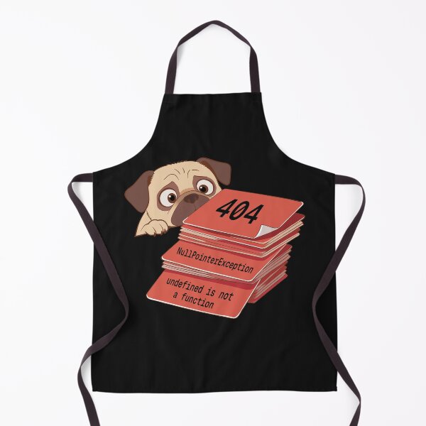 Item preview, Title Stack Overflow Pug — Programmer Error Dog designed and sold by Code  Monkeys.