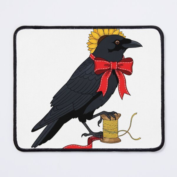 Item preview, Stitched Ribbon Crow designed and sold by pumsquare.