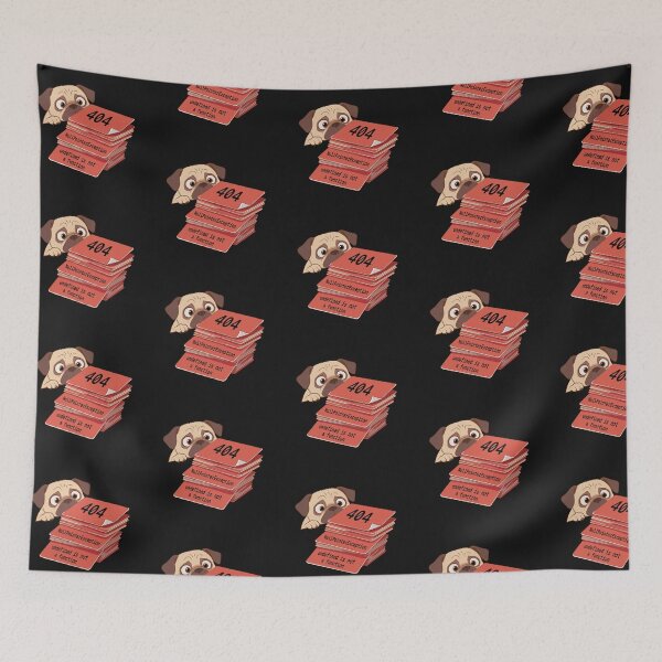 Item preview, Title Stack Overflow Pug — Programmer Error Dog designed and sold by Code  Monkeys.